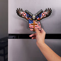 Personalized Acrylic Eagle Cross Magnet Christian Gift for Family HN590 - Custom Acrylic Shape Magnet GradoCreations