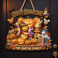 Personalized Halloween Metal Sign Custom Family Name Decor Metal Sign GradoCreations