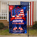 Personalized Family Name Garden Flag USA 250th Anniversary Gift HN590 - Garden Flag GradoCreations