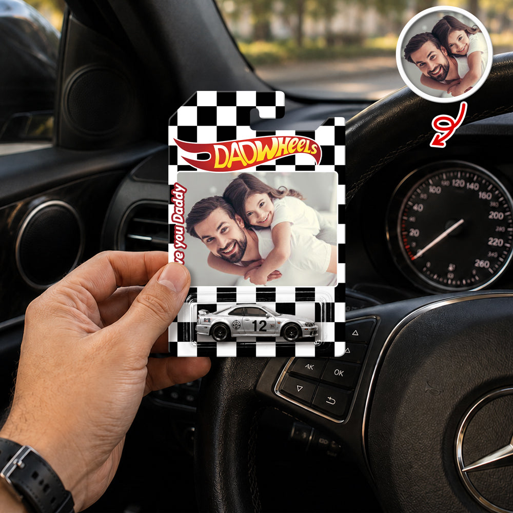 Personalized Hot Wheels Packaging Custom Photo Gift for Dad HN590 - Hot Wheels GradoCreations
