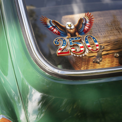 250th Anniversary American Eagle Car Window Decal Sticker Decal Sticker GradoCreations