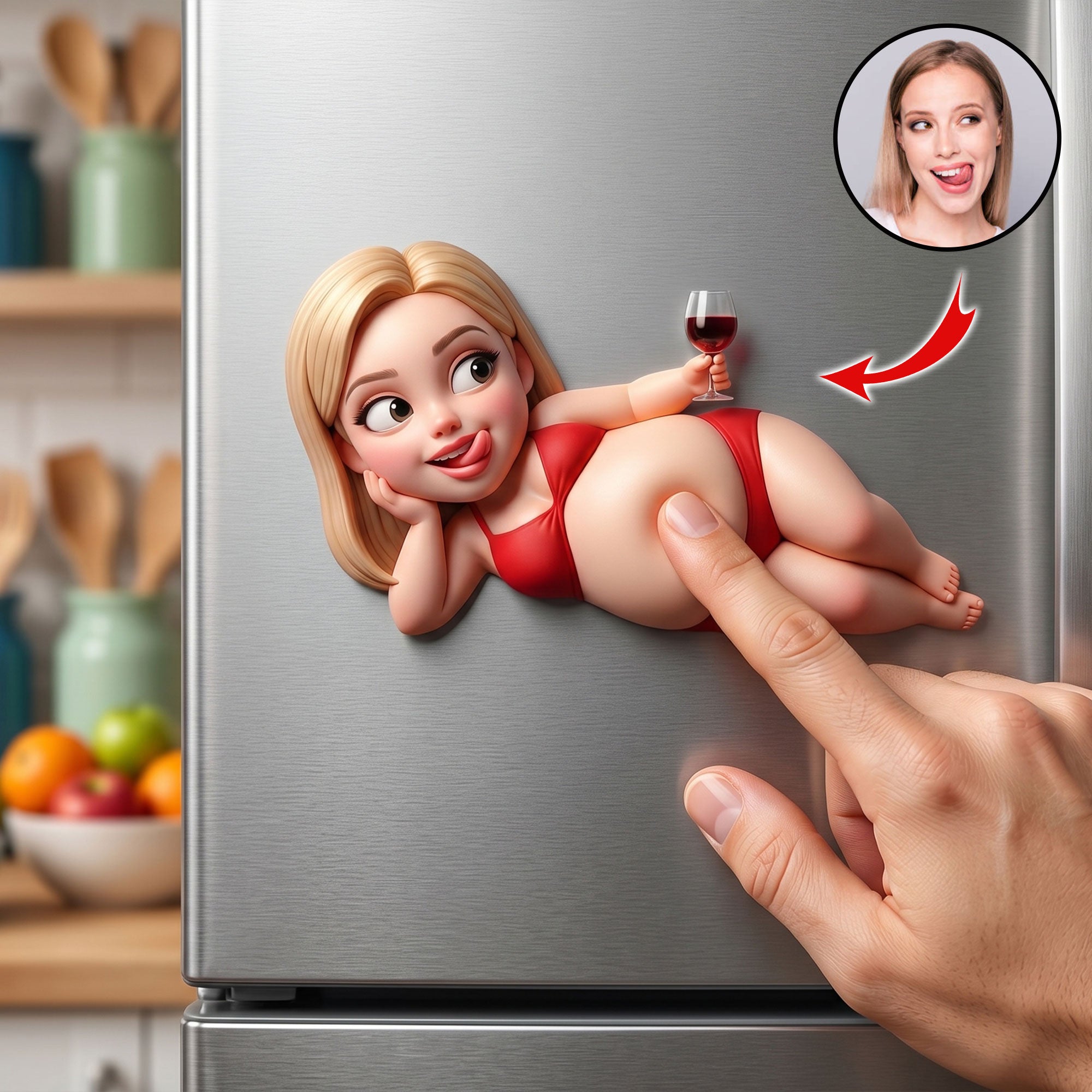 Personalized Funny Acrylic Fridge Magnet for Expecting Moms
