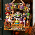 Personalized Spooky Season Metal Sign Custom Family Gift for Halloween Metal Sign GradoCreations