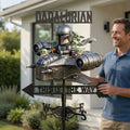 Personalized Dadalorian Weather Vane Custom Name Gift for Dad