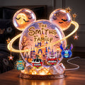 Personalized Halloween Family Acrylic Light Box with Names Acrylic Light Box GradoCreations