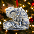 Personalized Acrylic Christmas Ornament for Couples - Naughty Design Ornament GradoCreations