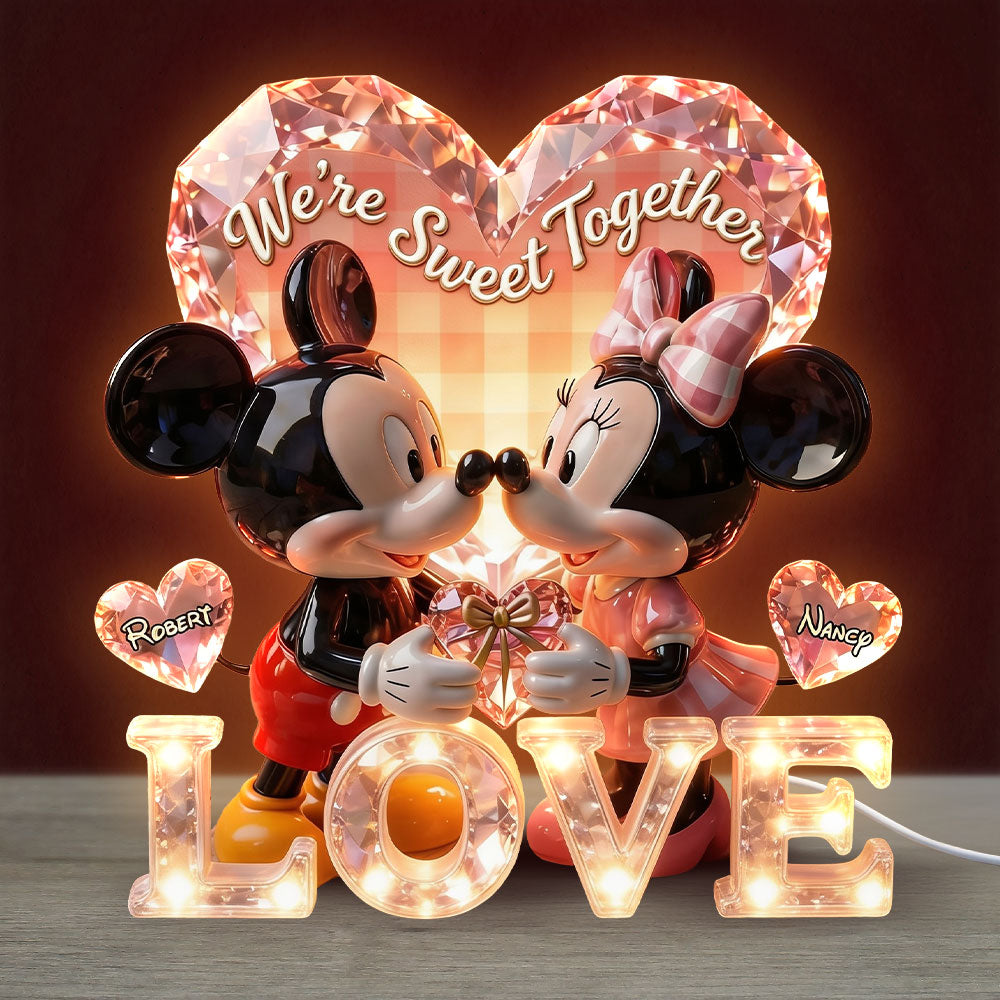 Personalized Acrylic Light Box Gift for Couple Sweet Home Decor