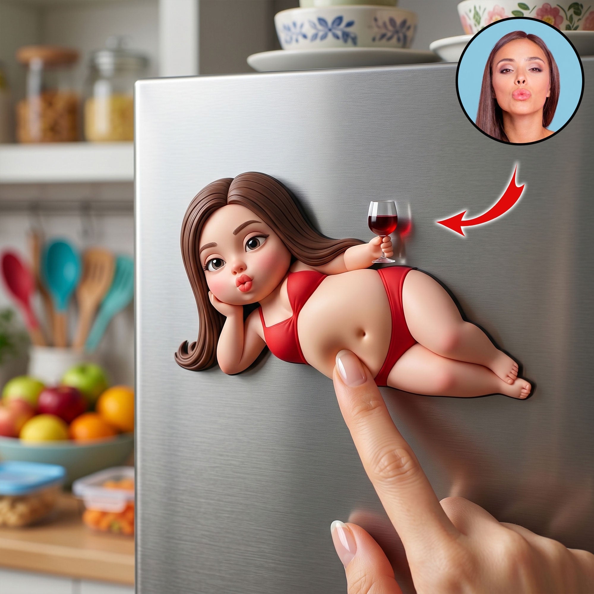Personalized Funny Acrylic Fridge Magnet for Expecting Moms