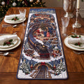Personalized Christmas Village Quilt Table Runner Gift for Family Quilt Table Runner GradoCreations