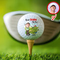 Personalized Golf Ball Gift for Dad Custom Photo Father's Day HN590 - Golf Ball GradoCreations