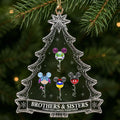 Personalized Acrylic Sibling Ornament for Christmas Gift Ornament GradoCreations