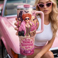 Personalized Retro Witch Sisters Tumbler Halloween Gift Tumbler GradoCreations