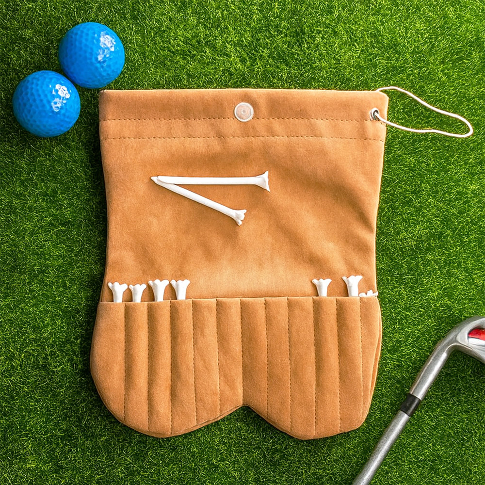 Personalized Golf Ball Bag Sack Custom Gift for Dad | Father's Day HN590 - Golf Ball Bag Sack with 2 Golf Balls GradoCreations