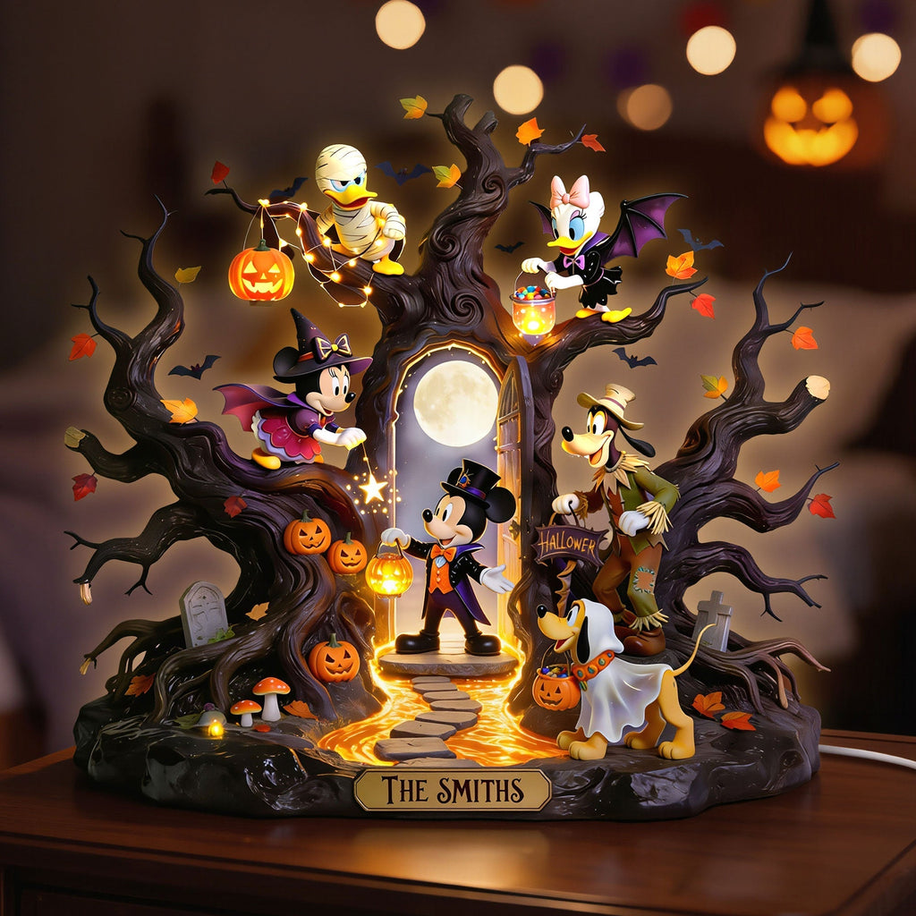 Personalized Halloween Acrylic Light Box Custom Name Decor Acrylic Light Box GradoCreations