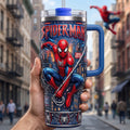 Personalized Spider-Man Tumbler with Handle - Gift for Movie Fans Tumbler GradoCreations