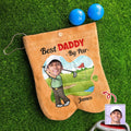 Personalized Golf Ball Bag Sack Custom Gift for Dad | Father's Day HN590 - Golf Ball Bag Sack with 2 Golf Balls GradoCreations