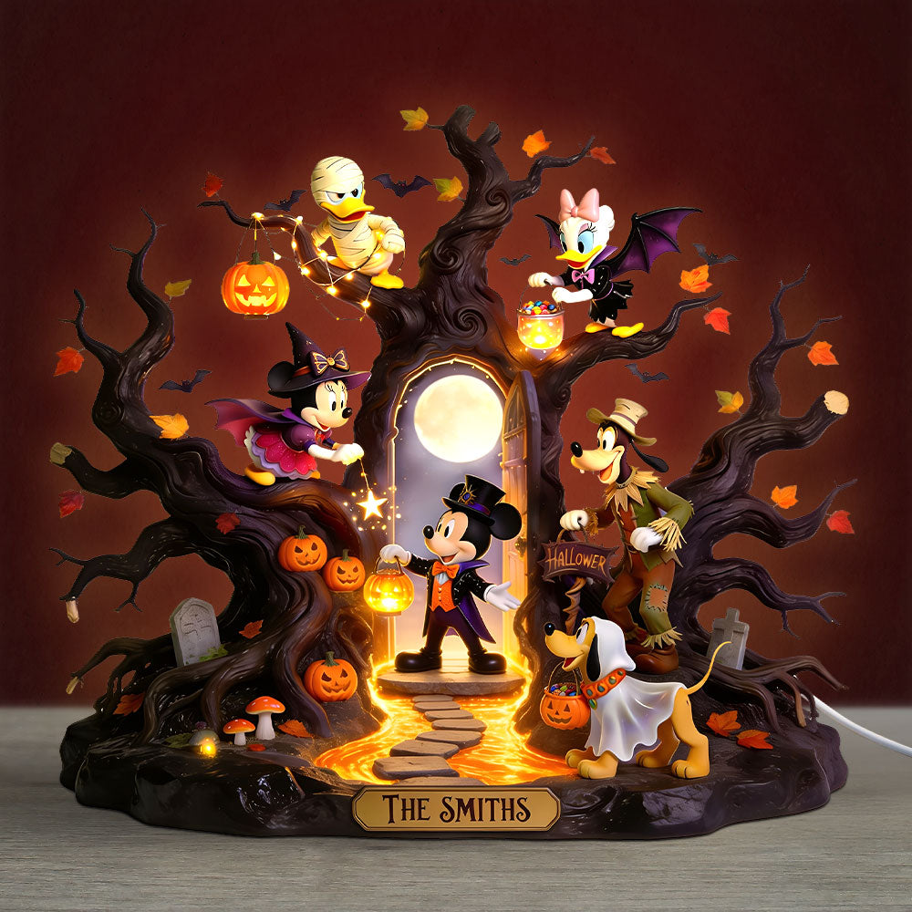 Personalized Halloween Acrylic Light Box Custom Name Decor Acrylic Light Box GradoCreations