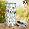 Personalized Pet Lover Tumbler Custom Face Gift for Dog Cat Dad Mom HN590 - Fat Tumbler GradoCreations