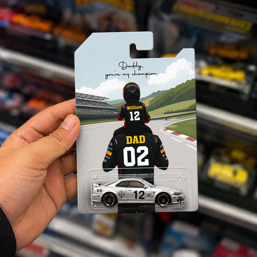 Personalized Hot Wheels Gift for Dad - Father's Day Champion HN590 - Hot Wheels GradoCreations