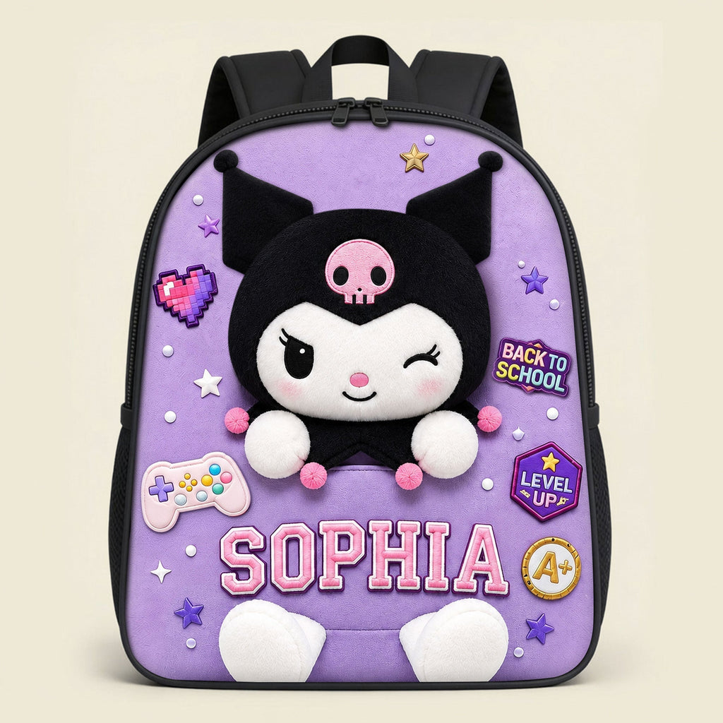Personalized Cute Bunny Backpack Set for Girls - Back to School Gift