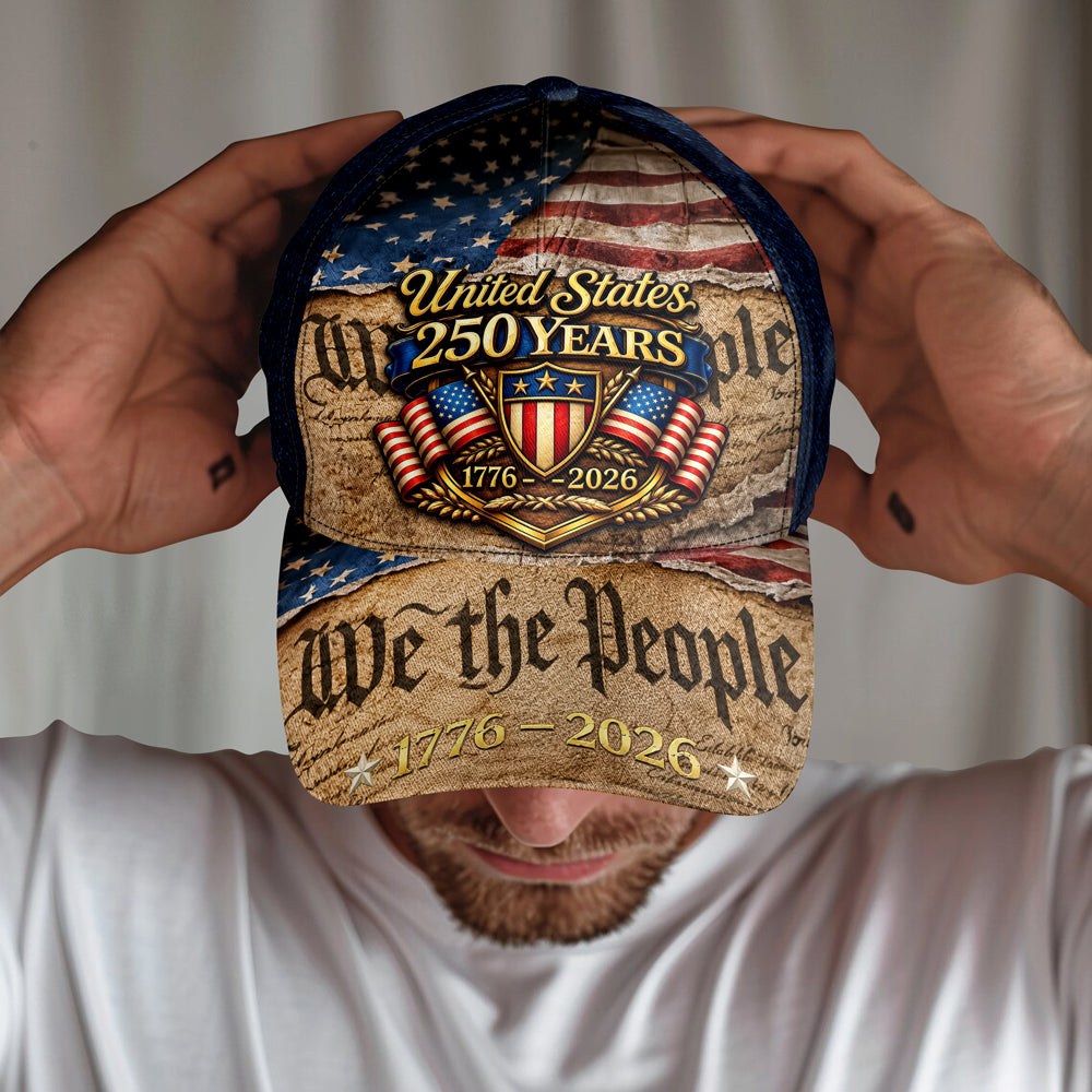Personalized USA 250th Anniversary Classic Cap Gift for Dad HN590 - AOP Cap GradoCreations