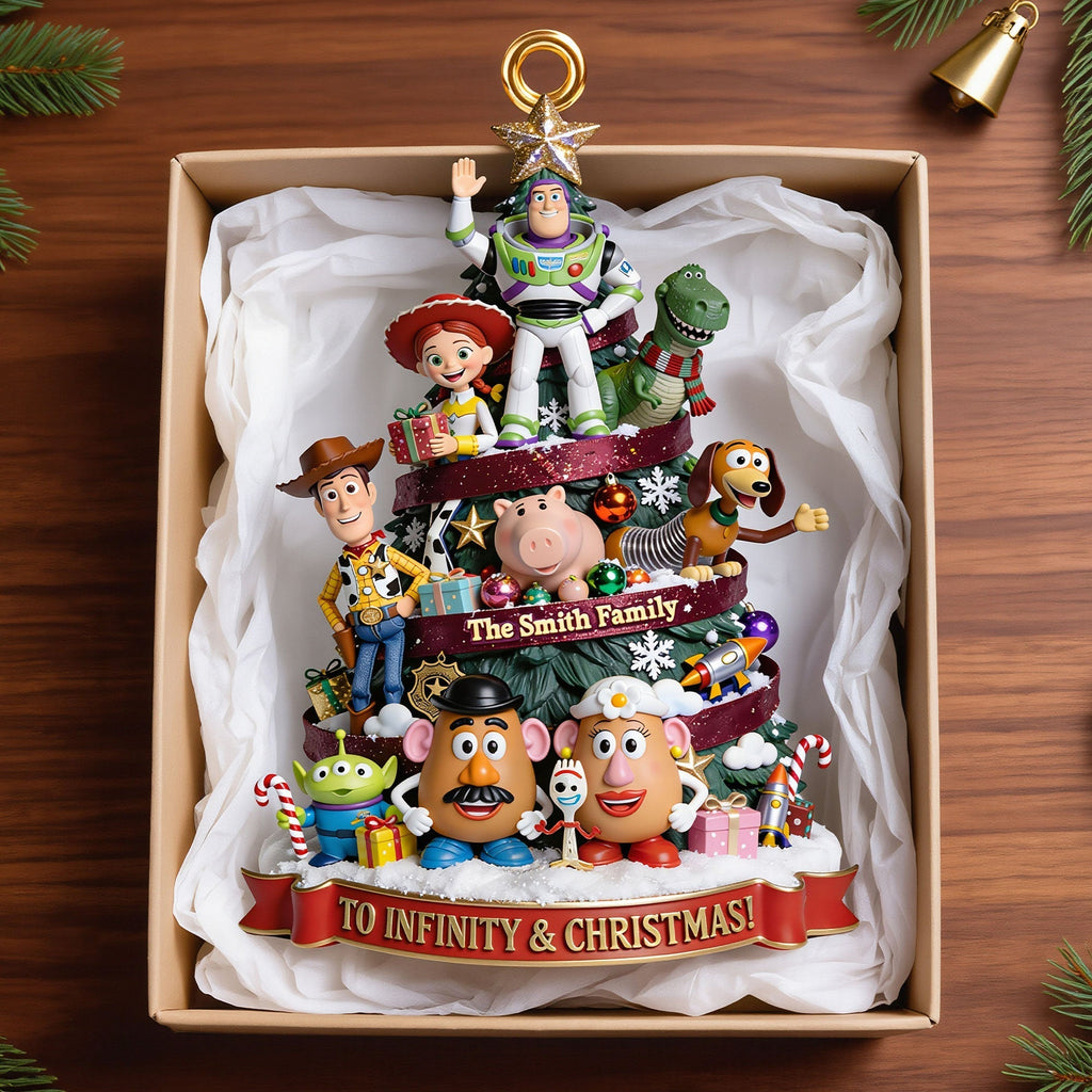 Personalized Acrylic Christmas Ornament Family Gift to Infinity Ornament GradoCreations