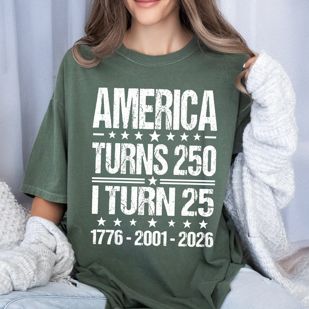 Personalized America 250th Anniversary Comfort Shirt Family Gift Comfort Shirt GradoCreations