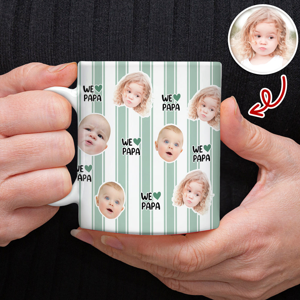 Personalized Full Print Mug Custom Face Gift for Dad HN590 - edge to edge mug GradoCreations
