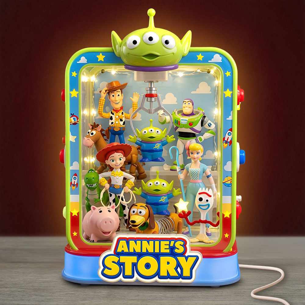 Personalized Acrylic Light Box with Childhood Toys Gift for Movie Fans