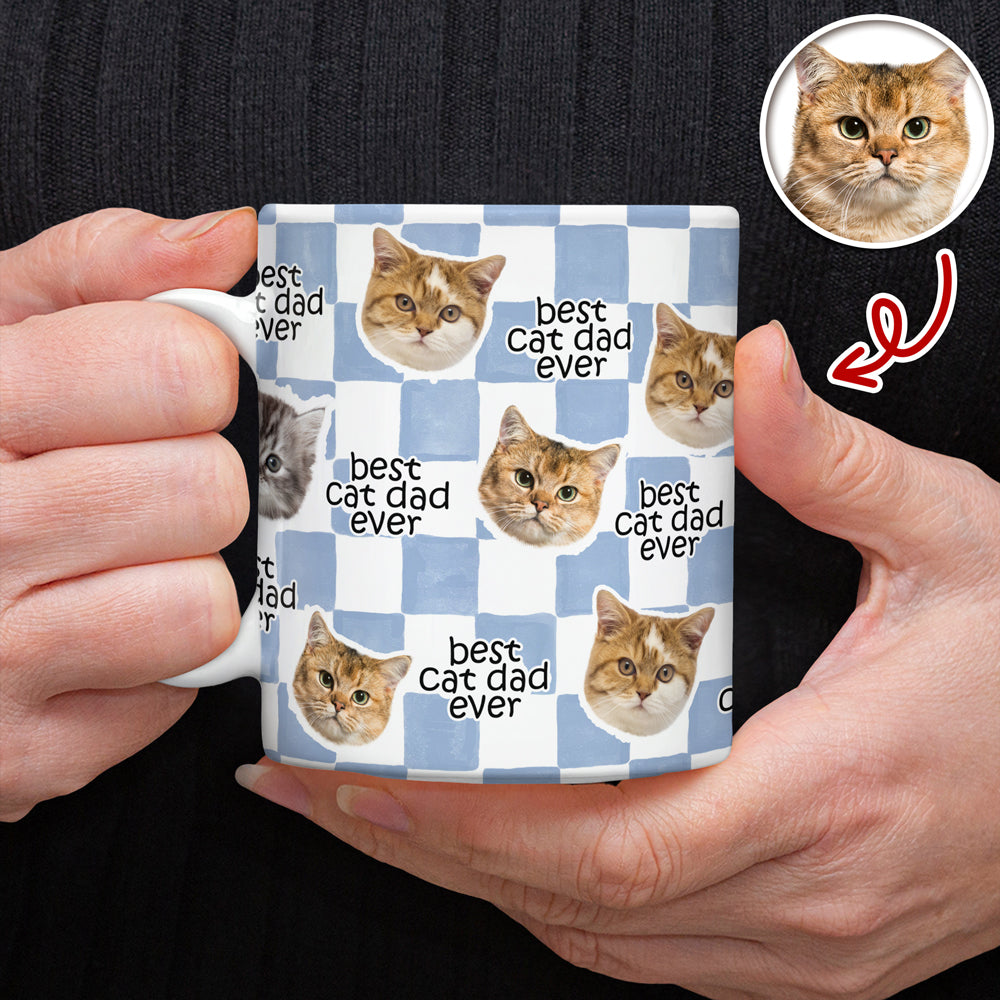 Custom Pet Photo Mug Gift for Dog Dad Mom Personalized HN590 - edge to edge mug GradoCreations