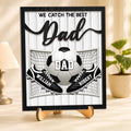 Personalized 2-Layered Wooden Plaque Best Dad Gift Idea HN590 - 2-Layered Wooden Plaque With Stand BCF GradoCreations