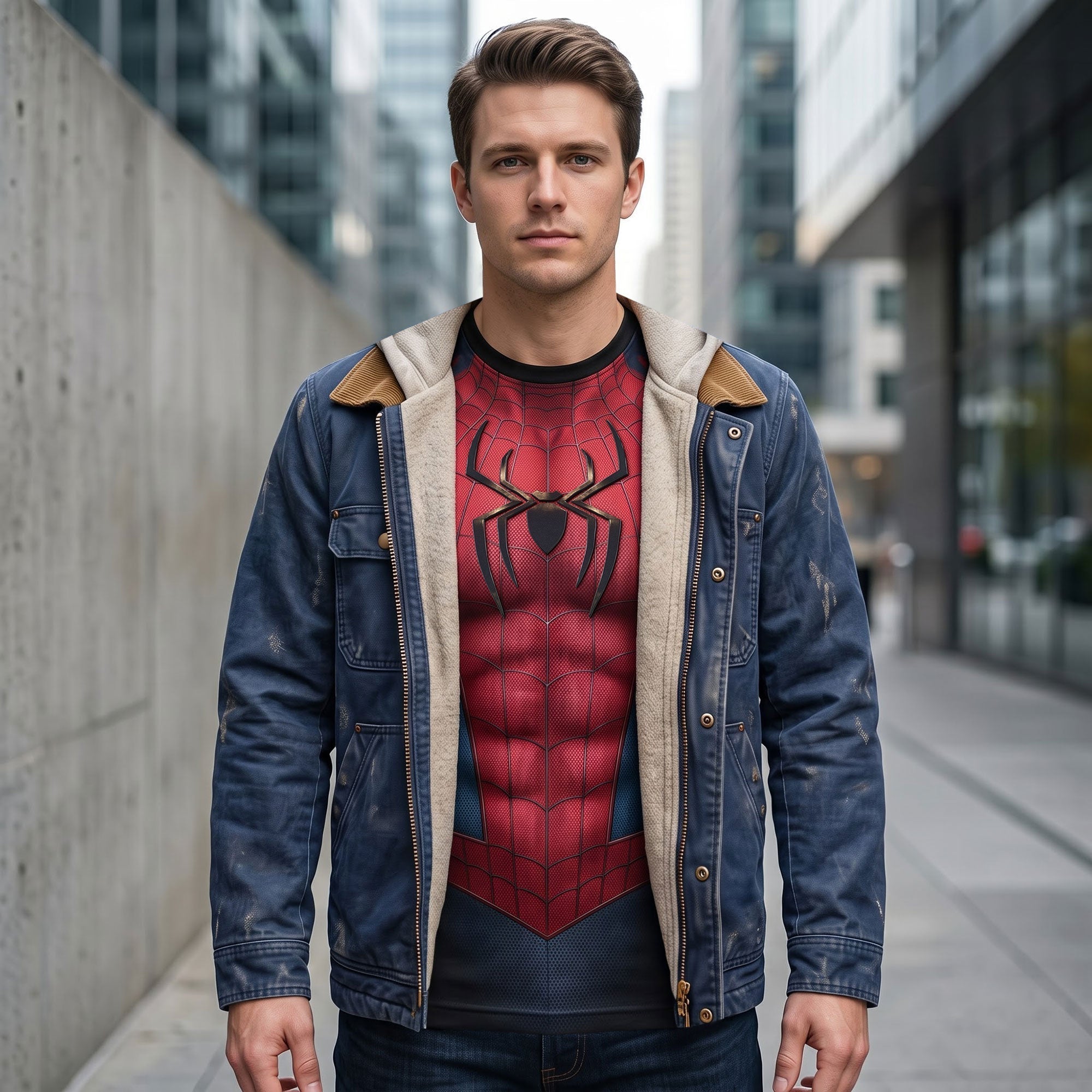 Personalized Superhero Cosplay Shirt 3D Design Gift for Him AOP Shirt GradoCreations