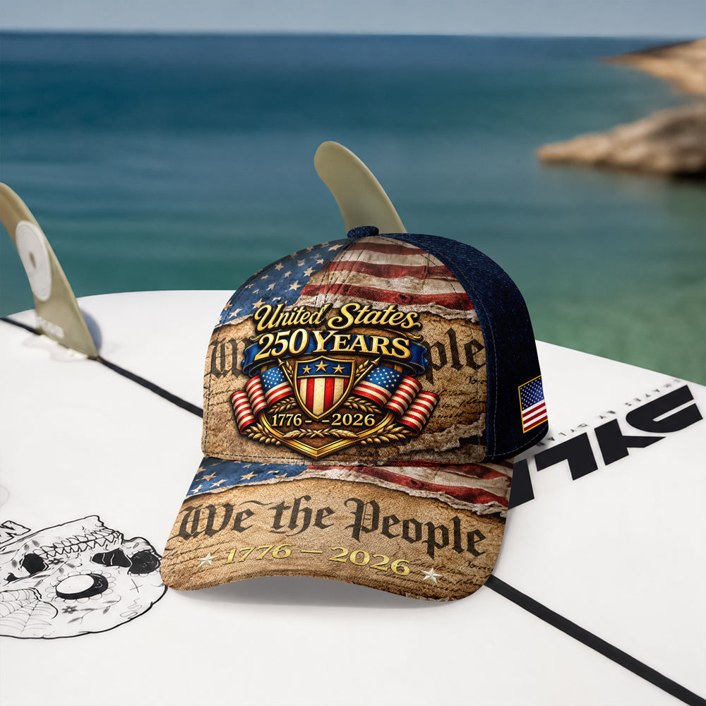 Personalized USA 250th Anniversary Classic Cap Gift for Dad HN590 - AOP Cap GradoCreations