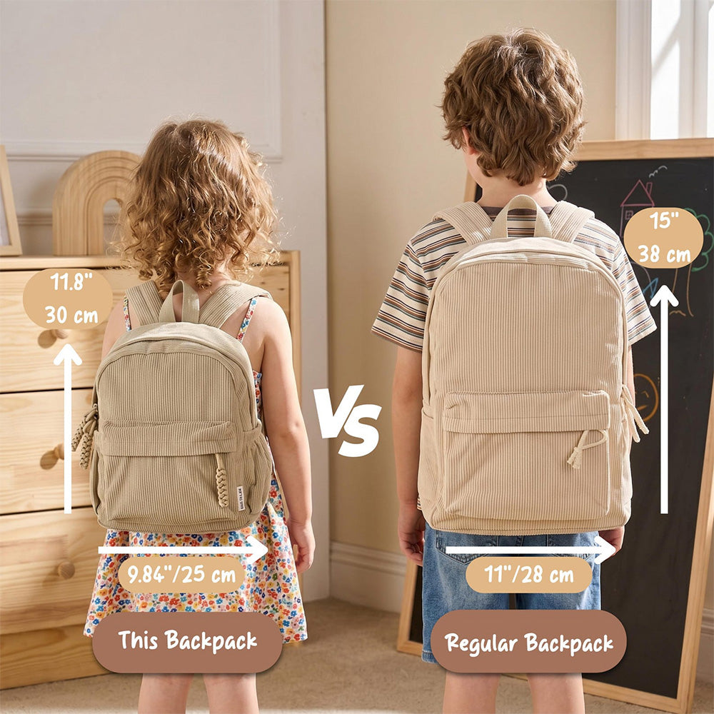 Personalized Corduroy Backpack for Kids - Custom Name Gift HN590 - Corduroy Backpack BCF fix GradoCreations