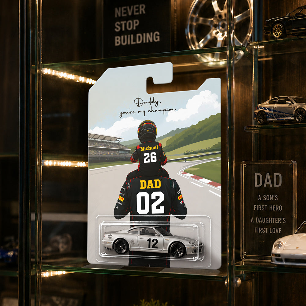 Personalized Hot Wheels Gift for Dad - Father's Day Champion HN590 - Hot Wheels GradoCreations