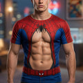 Funny Superhero Muscle Print Shirt Personalized Gift for Him AOP Tshirt GradoCreations
