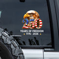Patriotic Eagle Decal Sticker 250 Years Freedom Gift for Dad Decal Sticker GradoCreations