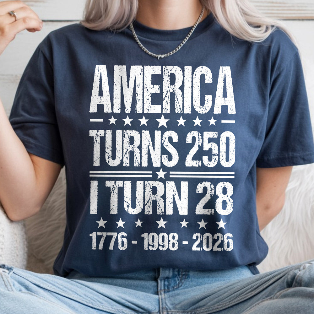 Personalized America 250th Anniversary Comfort Shirt Family Gift Comfort Shirt GradoCreations