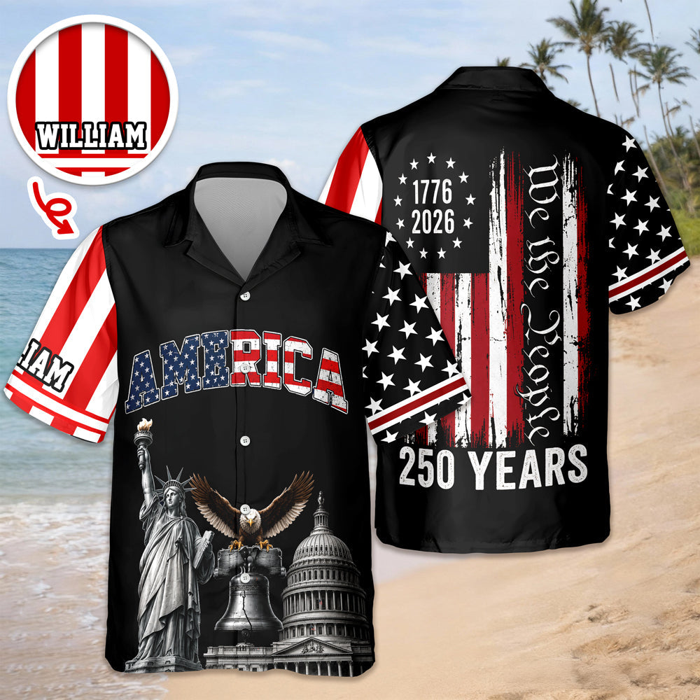 Personalized Hawaiian Shirt We The People 250 Years Gift HN590 - AOP Hawai Shirt GradoCreations