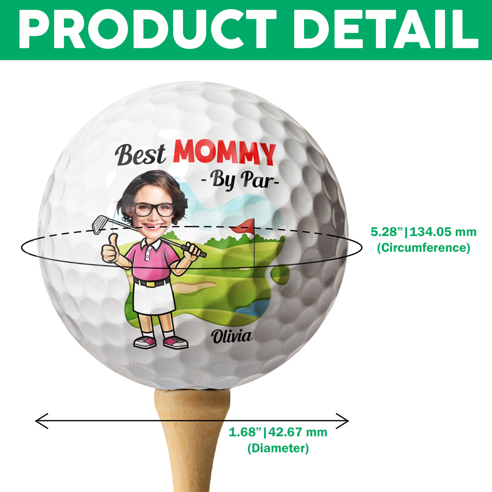 Personalized Golf Ball Gift for Dad Custom Photo Father's Day HN590 - Golf Ball GradoCreations