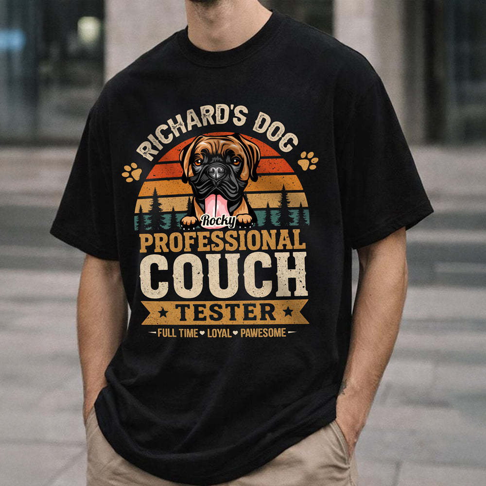 Personalized Dark T-Shirt Custom Pet Photo Gift for Dog Lovers HN590 - Tshirt GradoCreations
