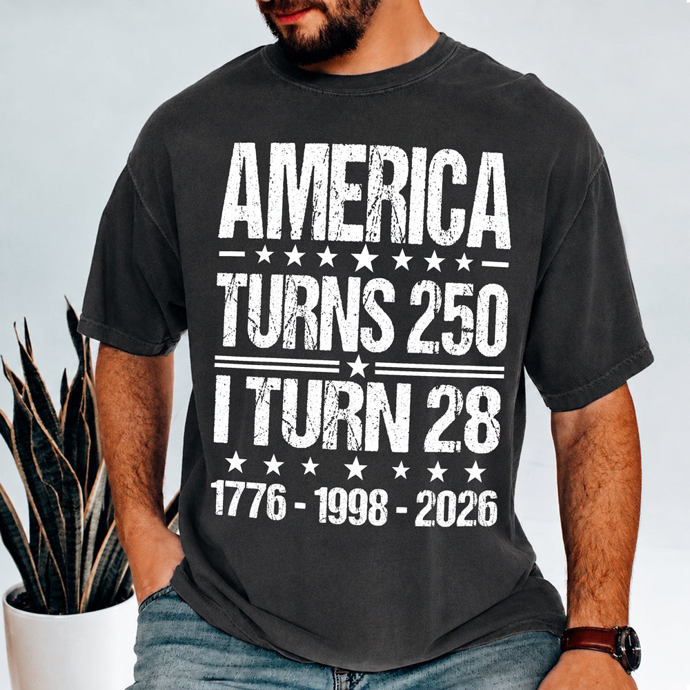 Personalized America 250th Anniversary Comfort Shirt Family Gift Comfort Shirt GradoCreations