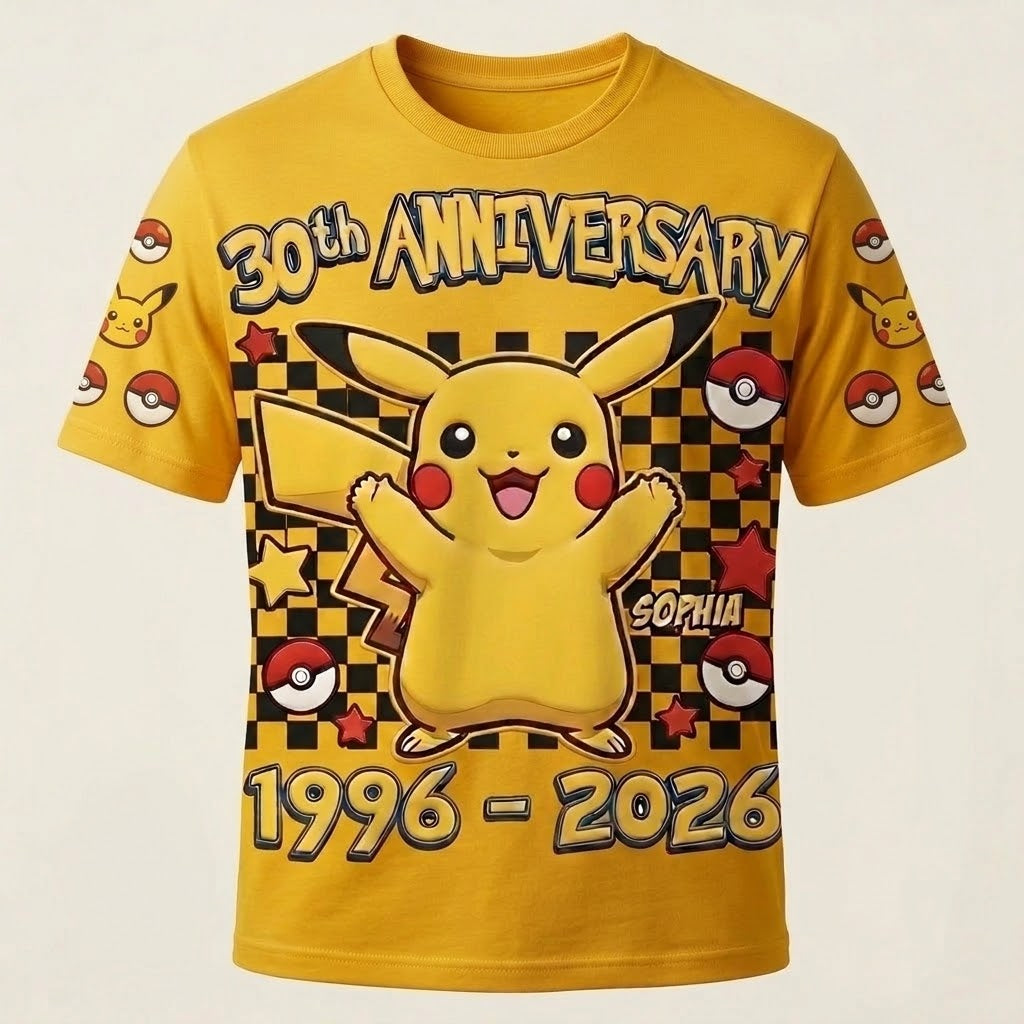 Personalized 30th Anniversary All Over Shirt Gift for Movie Fans