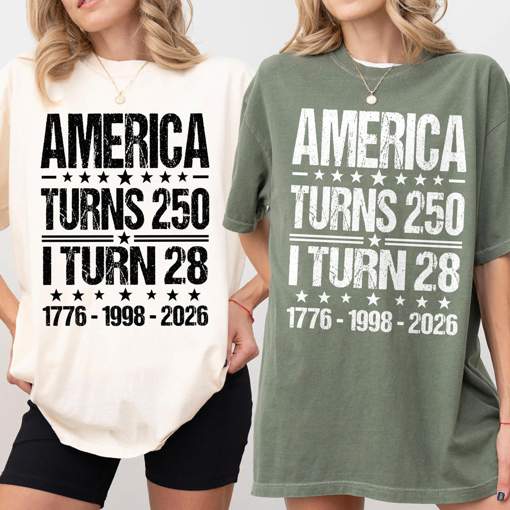 Personalized America 250th Anniversary Comfort Shirt Family Gift Comfort Shirt GradoCreations