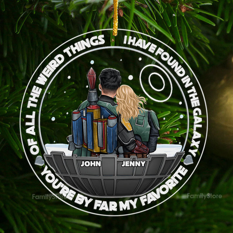 Personalized Acrylic Ornament Couples Gift Unique Keepsake