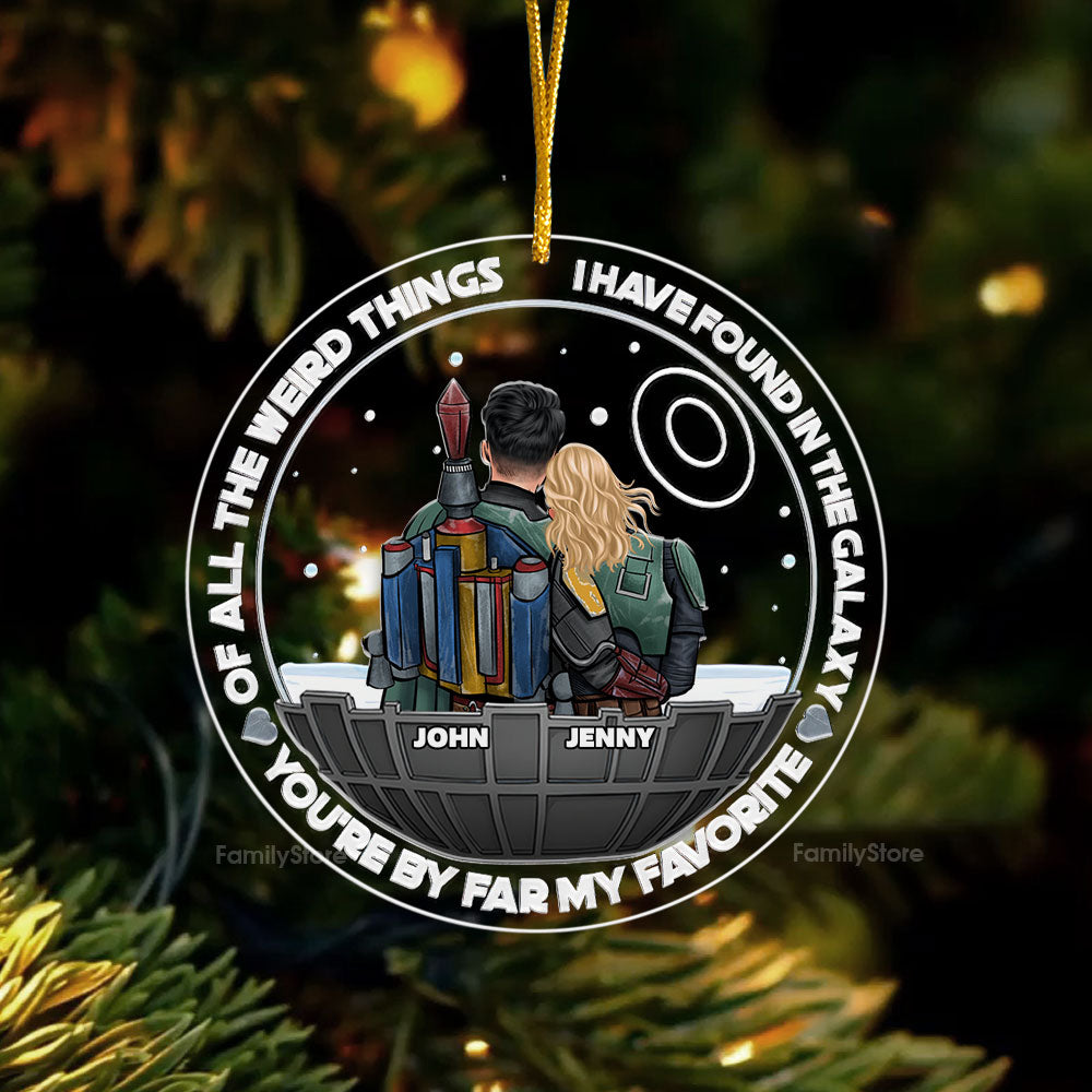 Personalized Acrylic Ornament Couples Gift Unique Keepsake