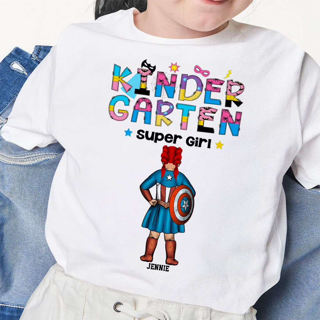 Personalized Super Girl Back To School Shirt for Kids