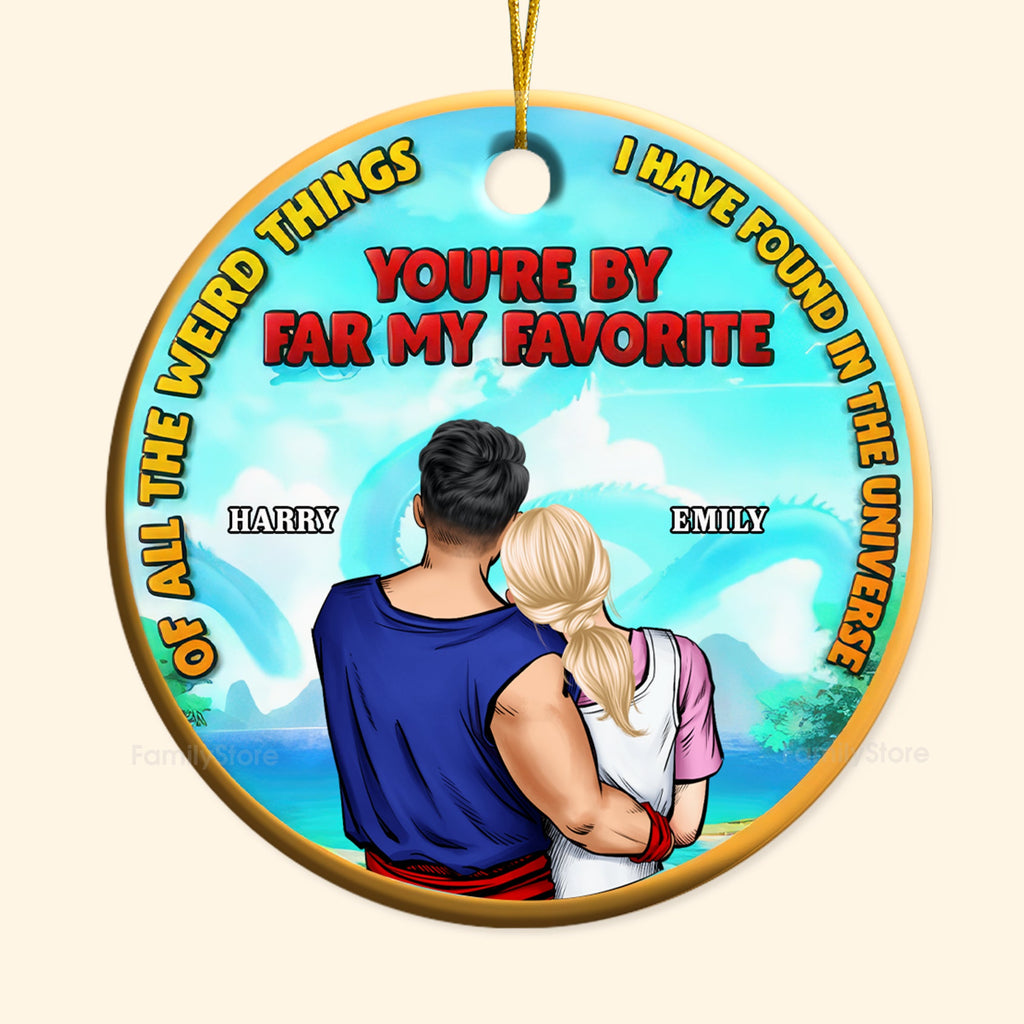 Personalized Ceramic Ornament Couple Gift Unique Love Token