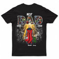 Personalized Super Hero Best Dad Ever T-Shirt Gift for Dad