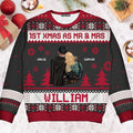 Personalized Ugly Christmas Sweater for Couples - 1st Xmas as Mr & Mrs Gift